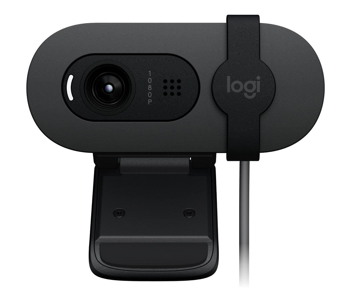 Logitech Brio 100 Webcam – Full HD 1080p, 30 fps, USB, Sichtschutz – Graphit