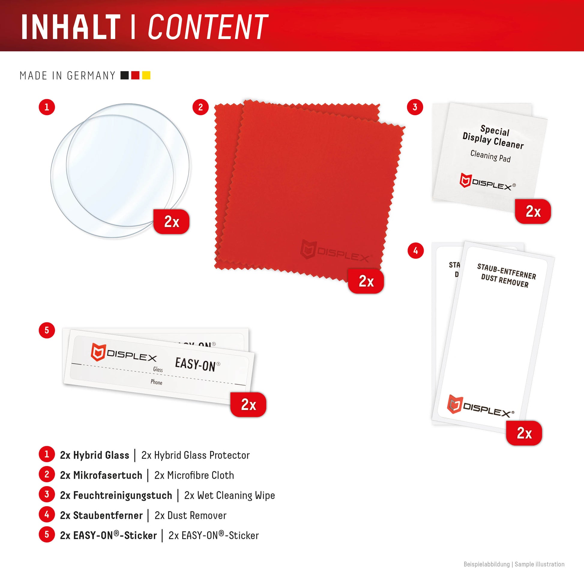 Displex Displayschutz (Panzerglas), Full Cover – für fenix E/fenix 8 51 mm