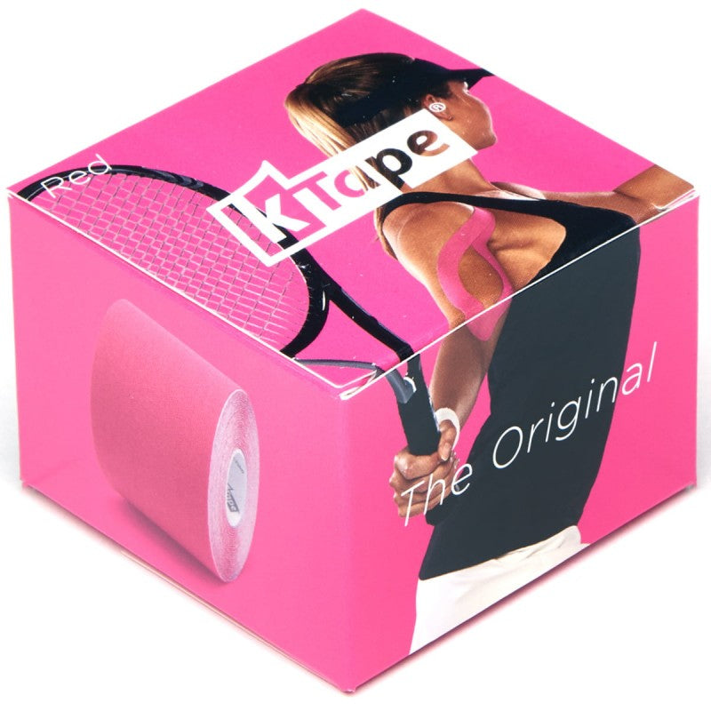 K-Tape Binde Kinesiotape – 50 mm × 5 m, pink, Spandex/Baumwolle