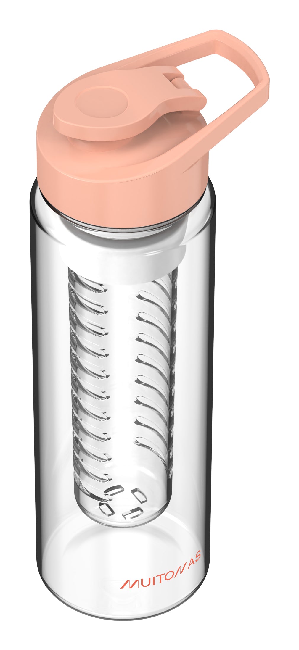 Muitomas Trinkflasche 700 ml – Kunststoff, Schraubdeckel, Pfirsich