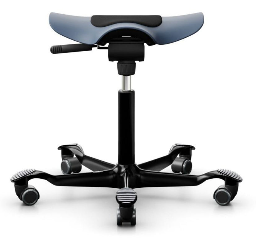HÅG Hocker Capisco Puls 8001 – Sitzhöhe 45–62 cm, 110 kg, blaugrau
