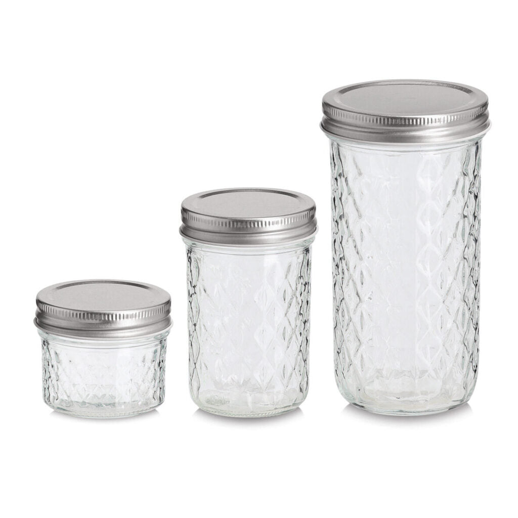 Zeller Present Vorratsdose 250 ml, Ø 7 × 10,8 cm, Glas, Metalldeckel, transparent