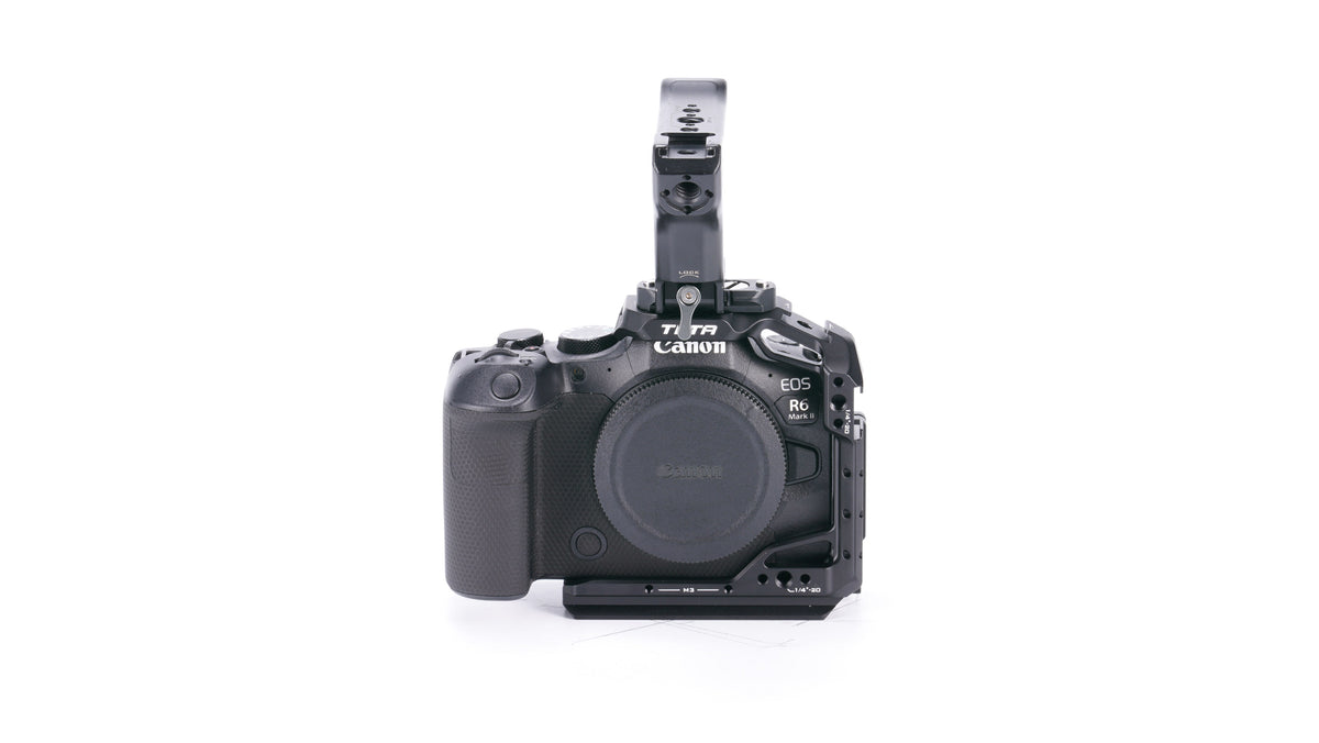 Tilta TA-T45-B-B Half-Cage – inkl. Top-Handle, 18mm NATO-Schiene – für Canon R6 Mark II – Schwarz