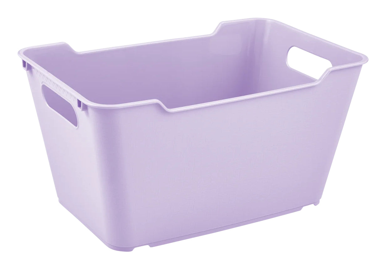 keeeper Aufbewahrungsbox 6 l ohne Deckel – Kunststoff – Violett – stapelbar, mit Griff – 190 × 295 × 150 mm