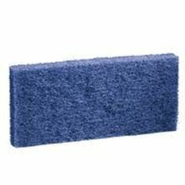 3M Scotch-Brite Wischbezug Maxi Pad – 10 Stk. – Polyester/Nylon – blau – 11,7 × 25,4 cm – für Randreinigungsgerät