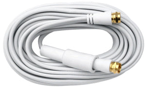 Axing SFK 250-02 – SAT-Anschlusskabel, Flach 3 mm, 2,5 m, F-Stecker, Weiss