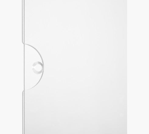 Exacompta Infotasche – für A4 – 1 Fach – quer – mit Löchern und Klebestreifen – transparent – Acryl