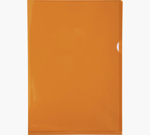 Exacompta Sichthülle A4, transparent, 130 µm, orange – 100 Stück