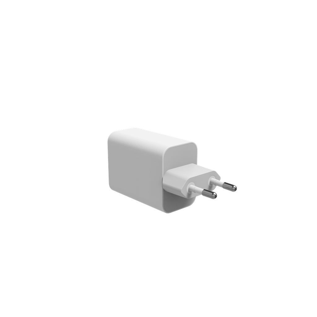 mophie Speedport 70 USB-Ladegerät 70 W – USB-C×2 – PD, GaN, EU-Stecker (Typ C) – Weiss