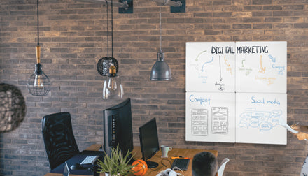 Nobo Whiteboard – 60 × 45 cm, magnetisch