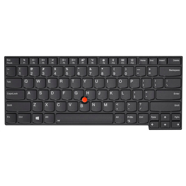 Lenovo ThinkPad – Notebook-Ersatztastatur – ohne Ziffernblock – QWERTY (Nordic) – schwarz – für ThinkPad T480s
