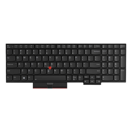 Lenovo Notebook-Ersatztastatur – beleuchtet – QWERTY (US-INT) – schwarz – für ThinkPad T580, P52s