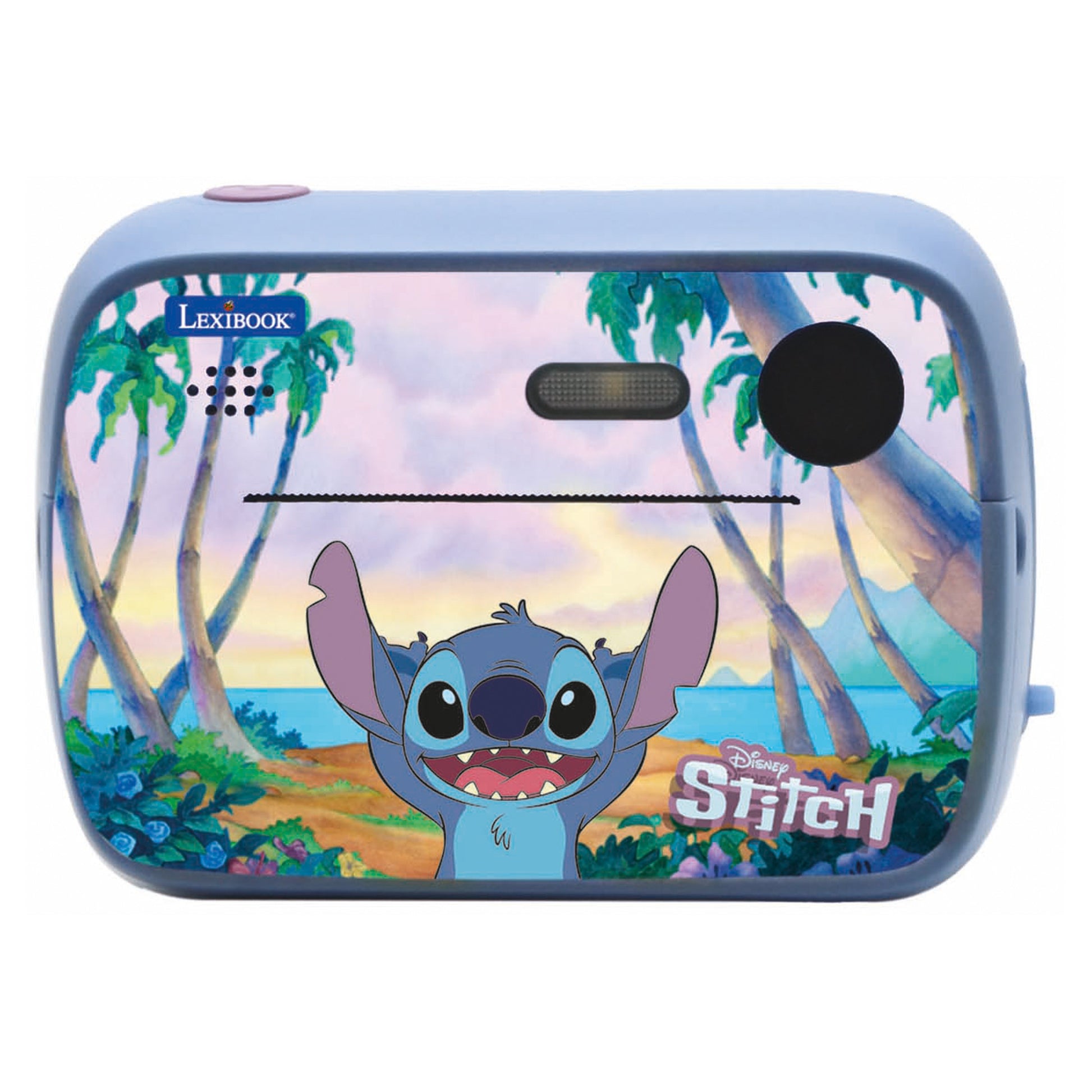 Lexibook STITCH Sofortdruckkamera – 12 MP, 8 GB Speicher, SD bis 32 GB, Akku 5 h – ab 4 J. – mehrfarbig