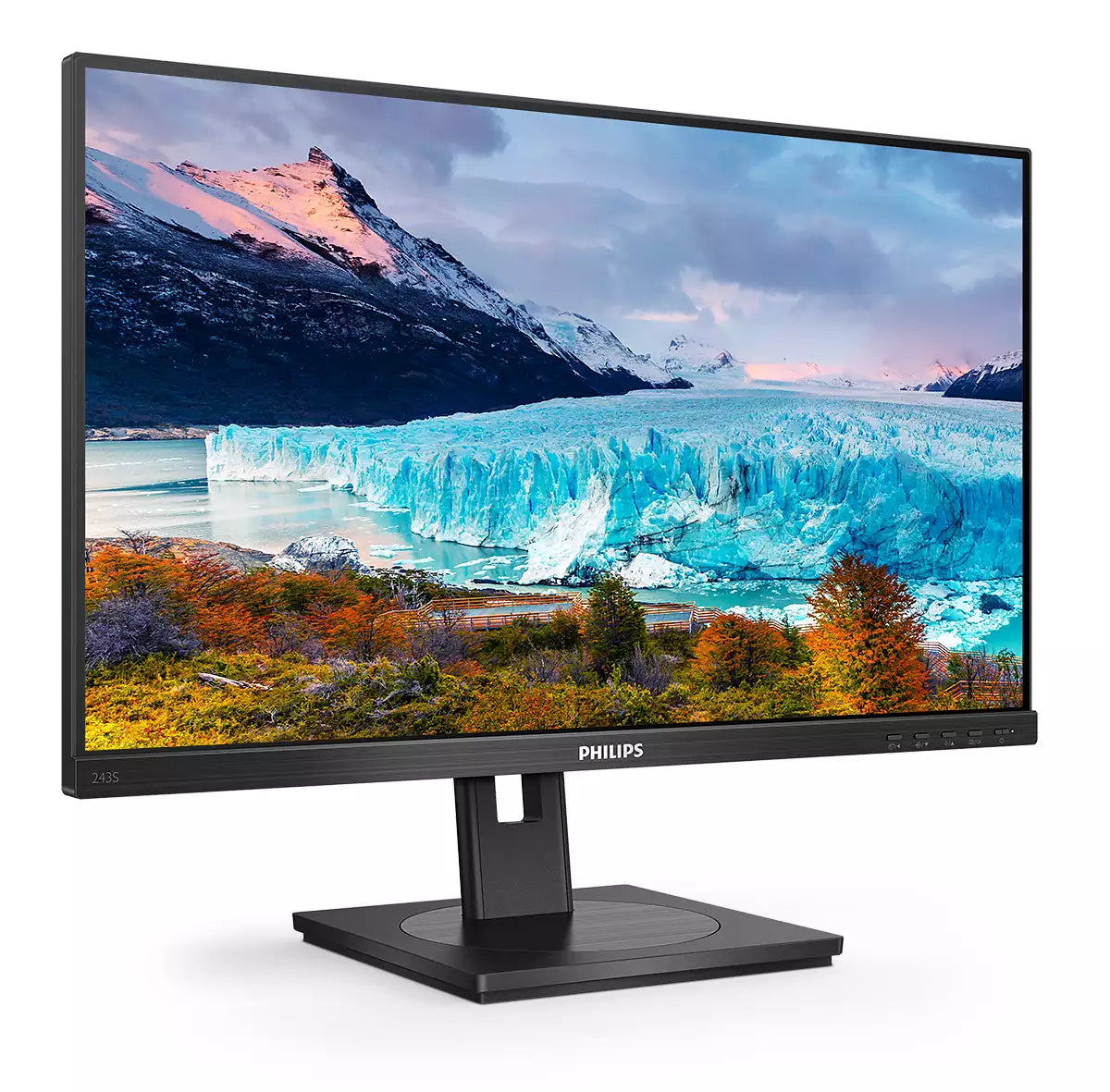 Philips 243S1/00 – Monitor, 23,8", 1920 × 1080 (Full HD), IPS, 75 Hz, 250 cd/m², VESA 100 × 100, Schwarz