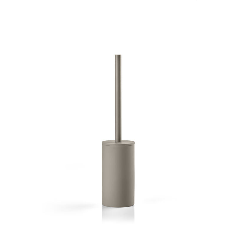 Zone Denmark WC-Bürstenset – Keramik, Stahl, Taupe, H 44,8 cm, Ø 8,4 cm