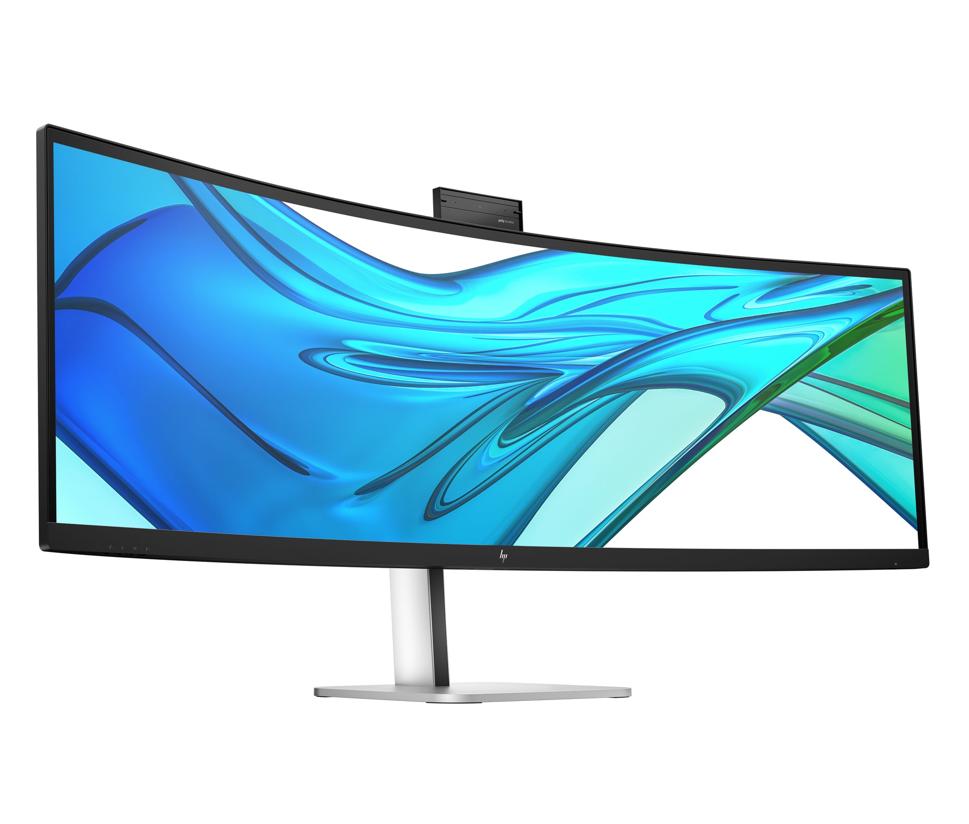 HP 549pm – 49" Curved, 5120 × 1440 (DQHD), VA, 165 Hz, USB-C 140 W, Webcam, LAN