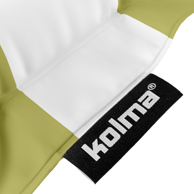 Kolma Luftmatratze Stripy – 188 × 78,5 cm – olive, weiss – Polyester/PVC – 1 Stk.