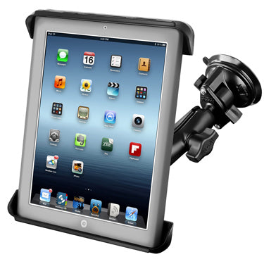 RAM Mounts Tablet-Tischhalterung für Apple iPad (1.–4. Gen.), iPad Pro 11" – Saugnapf – Schwarz