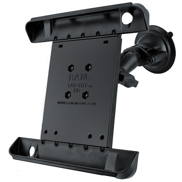 RAM Mounts Fahrzeug-Dock für Apple iPad 9,7", Amazon Fire HD 10, Samsung Tab 8,9" – Saugnapf – Schwarz