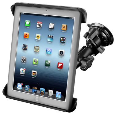 RAM Mounts Tablet-Tischhalterung – für Apple iPad 1.–4. Gen., bis 10" – Saugnapf – Schwarz