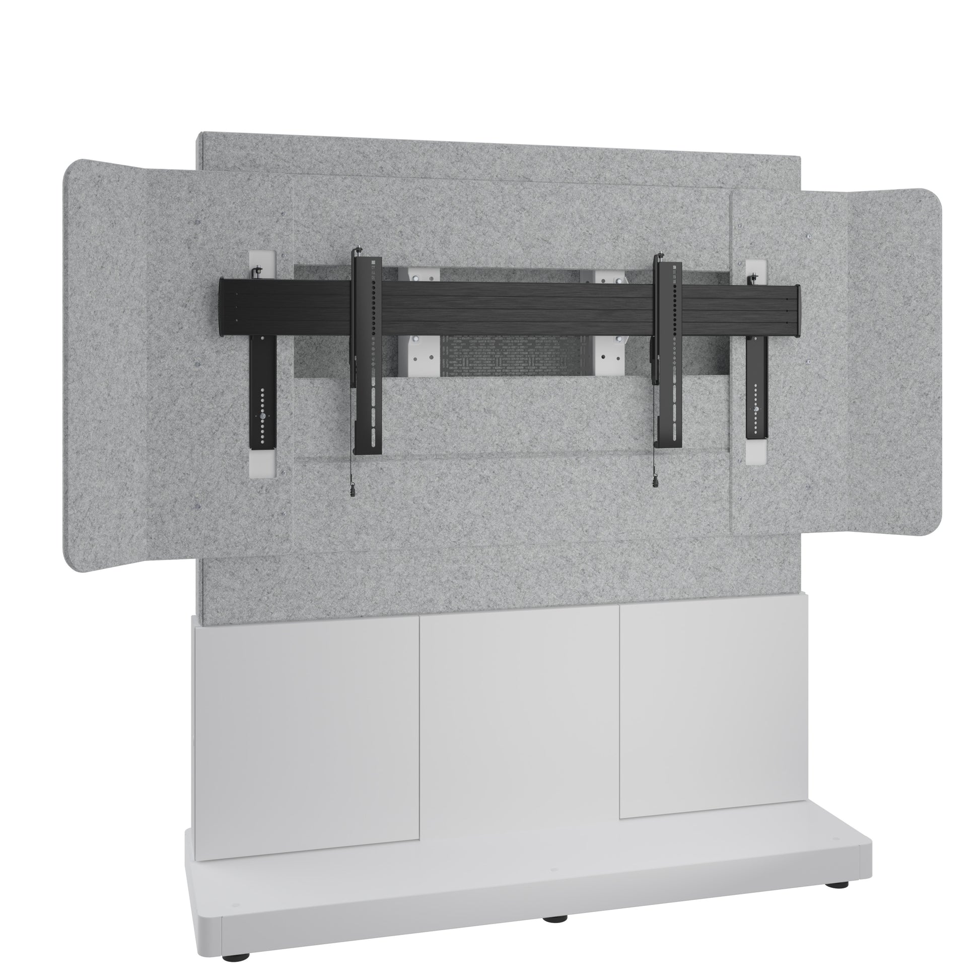Middle Atlantic Digital Signage Stand – Höchstlast 102 kg – Grau, Silber, Weiss – FM-DS-6675FS-KD8W