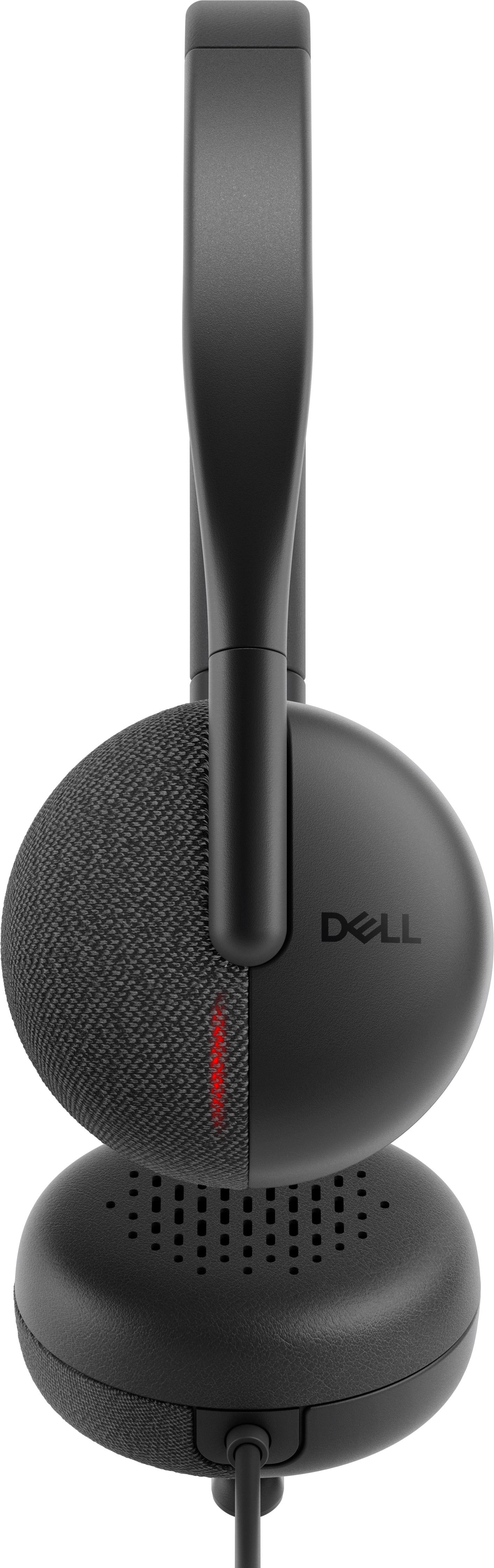 DELL WH3024 Office-Headset – On-Ear, Stereo, Kabel (USB-C), MS Teams zertifiziert, Schwarz