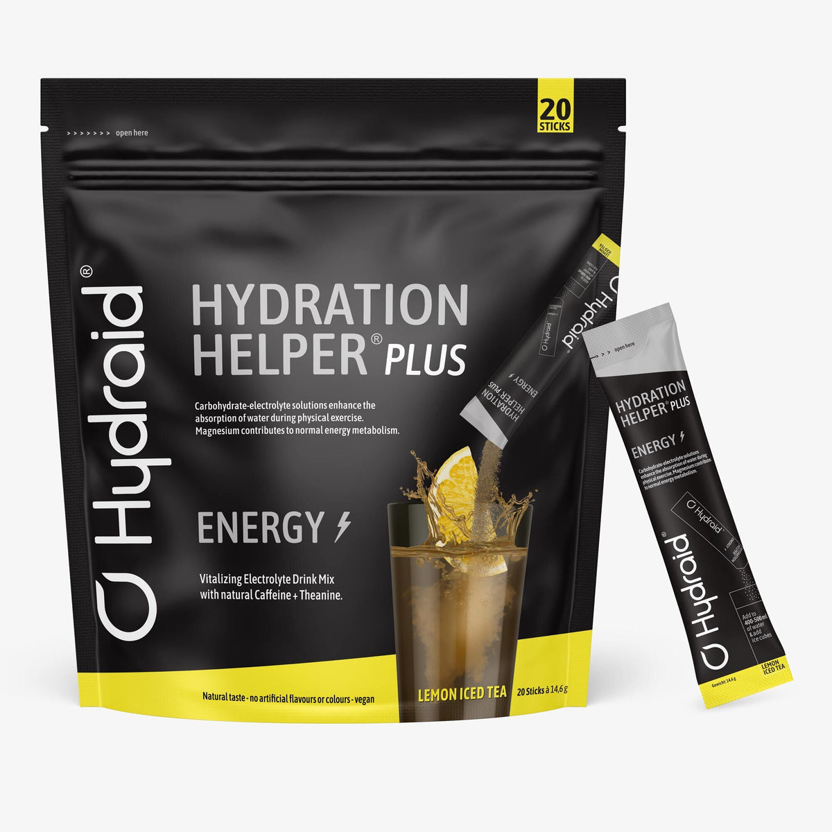 Hydraid Sportgetränk Pulver Elektrolyt Lemon Iced Tea – vegan – 20×14,8 g