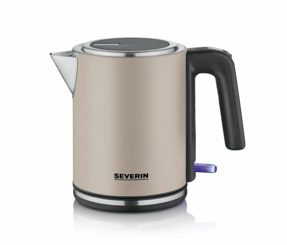 Severin Wasserkocher – 1 l, Edelstahl, Schwarz, WK9577