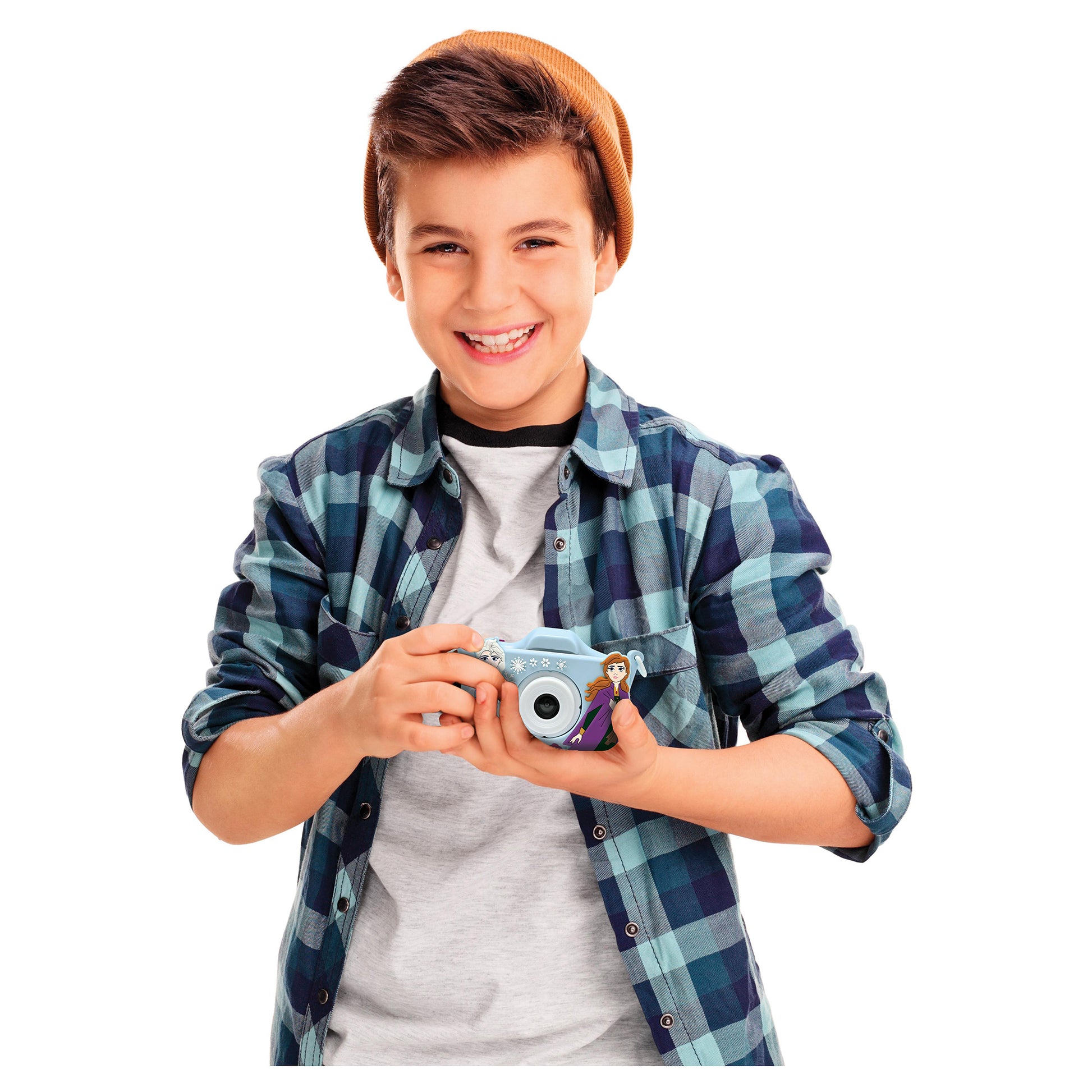 Lexibook Frozen DJ078FZ – Kinderkamera, 5 MP, 1080×960, Blau/Dunkelviolett