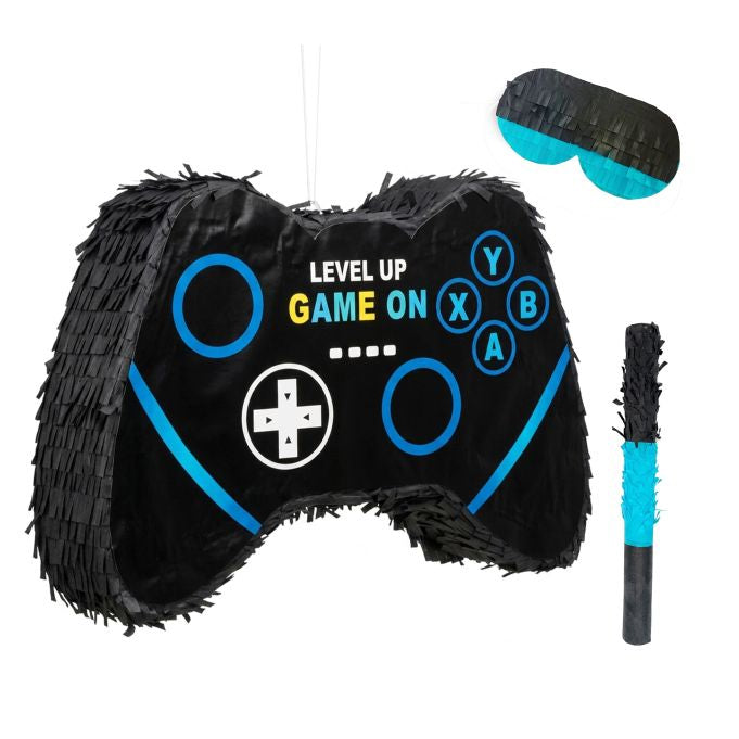 Relaxdays Pinata Gaming – mehrfarbig – 40 × 7 cm – Papier/Karton/Kunststoff