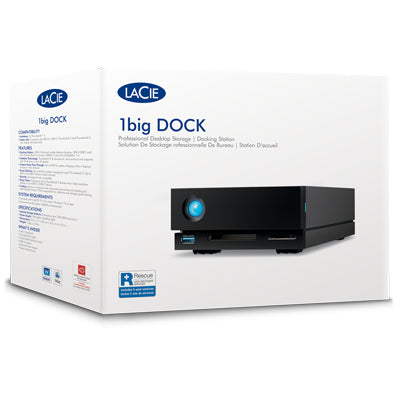 LaCie 1big Dock Speichergerät – 24 TB, Thunderbolt 4, USB 3.2