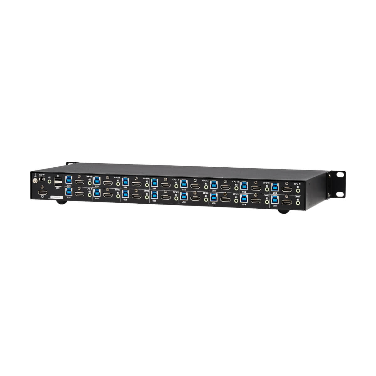 Tripp Lite B024-H4U16 – 16-Port HDMI KVM-over-IP Switch – 4096 × 2160/60 Hz, USB 2.0 Hub, 1U Rack