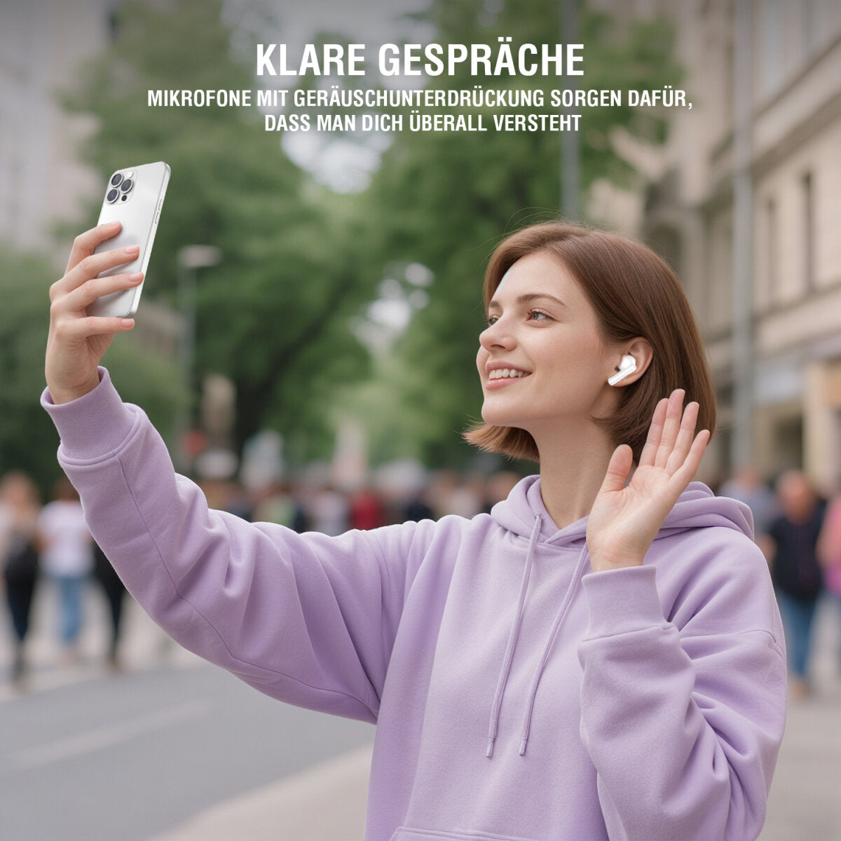 4smarts SkyBuds Pro – True Wireless In-Ear Kopfhörer – Bluetooth 5.4, ANC – Olivgrün, bis 20 h