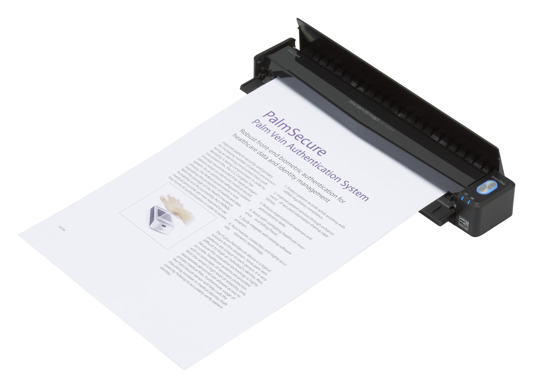 Ricoh Fujitsu SCANSNAP IX100 – Dokumentenscanner, A4
