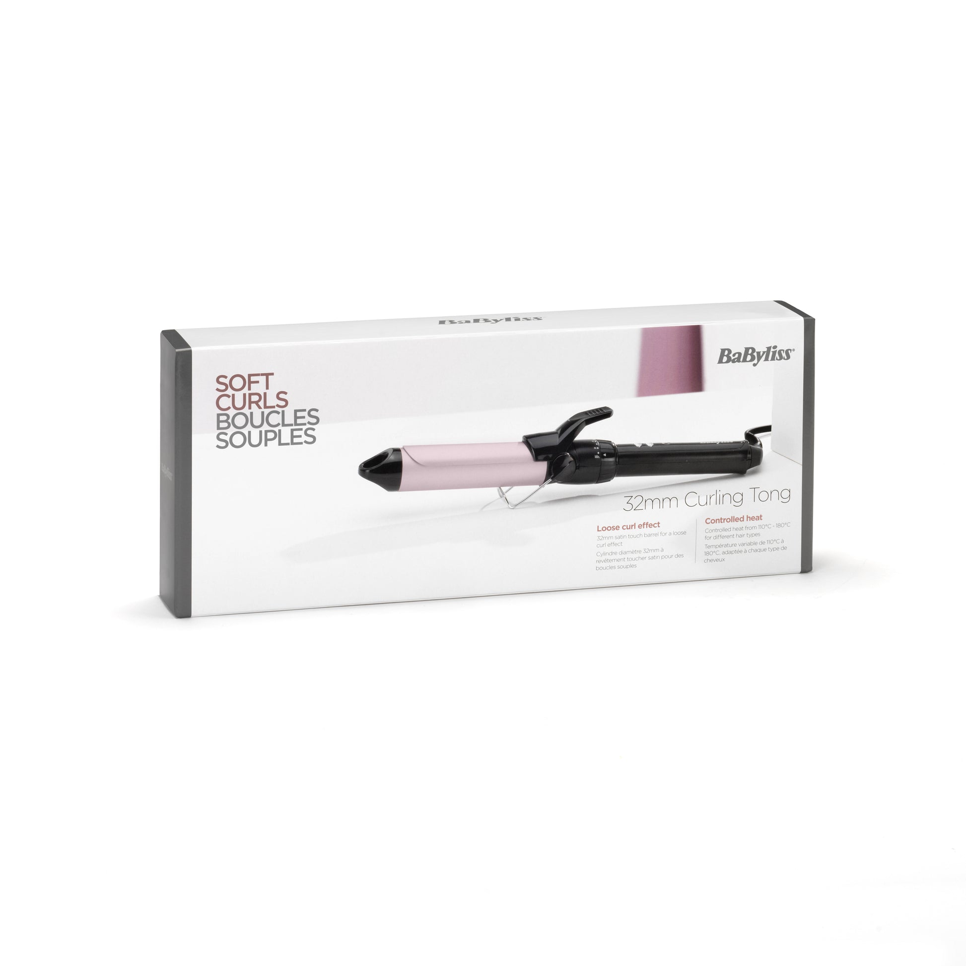 BaByliss Lockenstab Pro 180 Sublim Touch – 2,5 cm, 110–180 °C – schwarz, pink