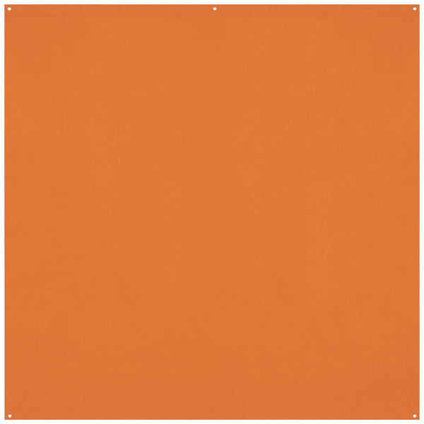 Westcott X-Drop Pro Hintergrundstoff – 2438 × 2438 mm, Polyester – Tiger-Orange – mit Tragetasche