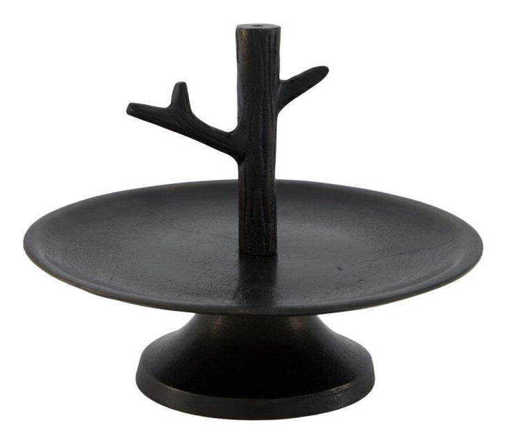 CHALET Etagere – Ø 19,5 cm, H 15,5 cm, Metall, Schwarz, für Tisch