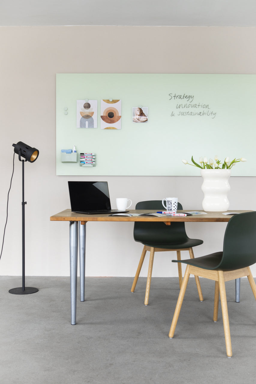 Legamaster Whiteboard – 200 × 100 cm, mattes Glas, magnetisch, Wandmontage, inkl. 2 Magnete
