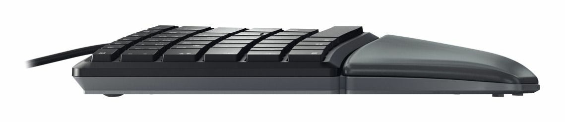 CHERRY KC 4500 ERGO – Tastatur, kabelgebunden (USB), BE-Layout (BE), Fullsize (mit Ziffernblock) – für Windows