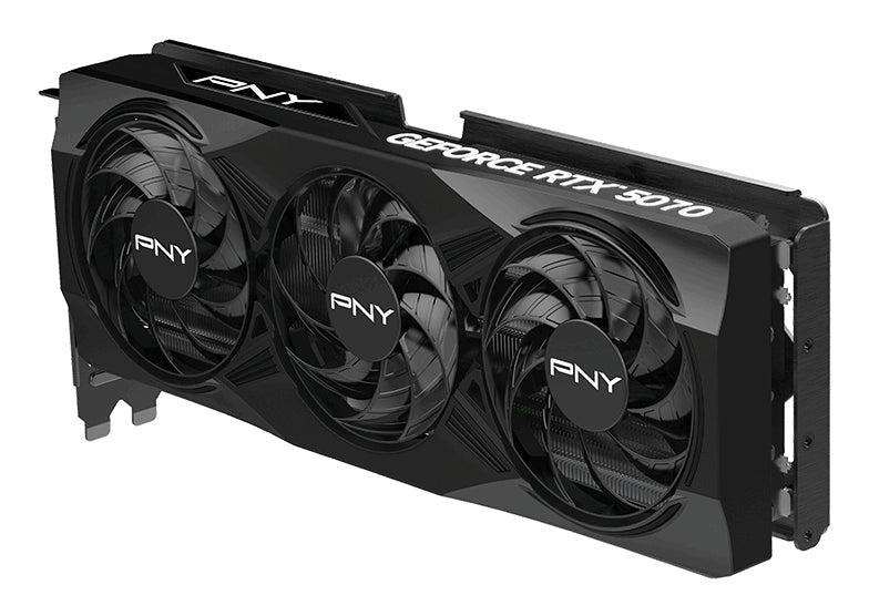 PNY NVIDIA GeForce RTX 5070 OC, 12 GB GDDR7, PCIe 5.0 (3× DisplayPort, 1× HDMI)