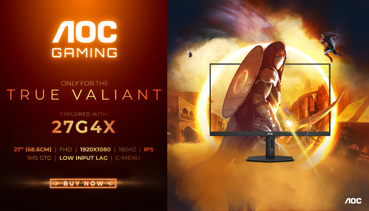 AOC G4 27G4X – 27", 1920 × 1080 (Full HD), IPS, 180 Hz, HDR10