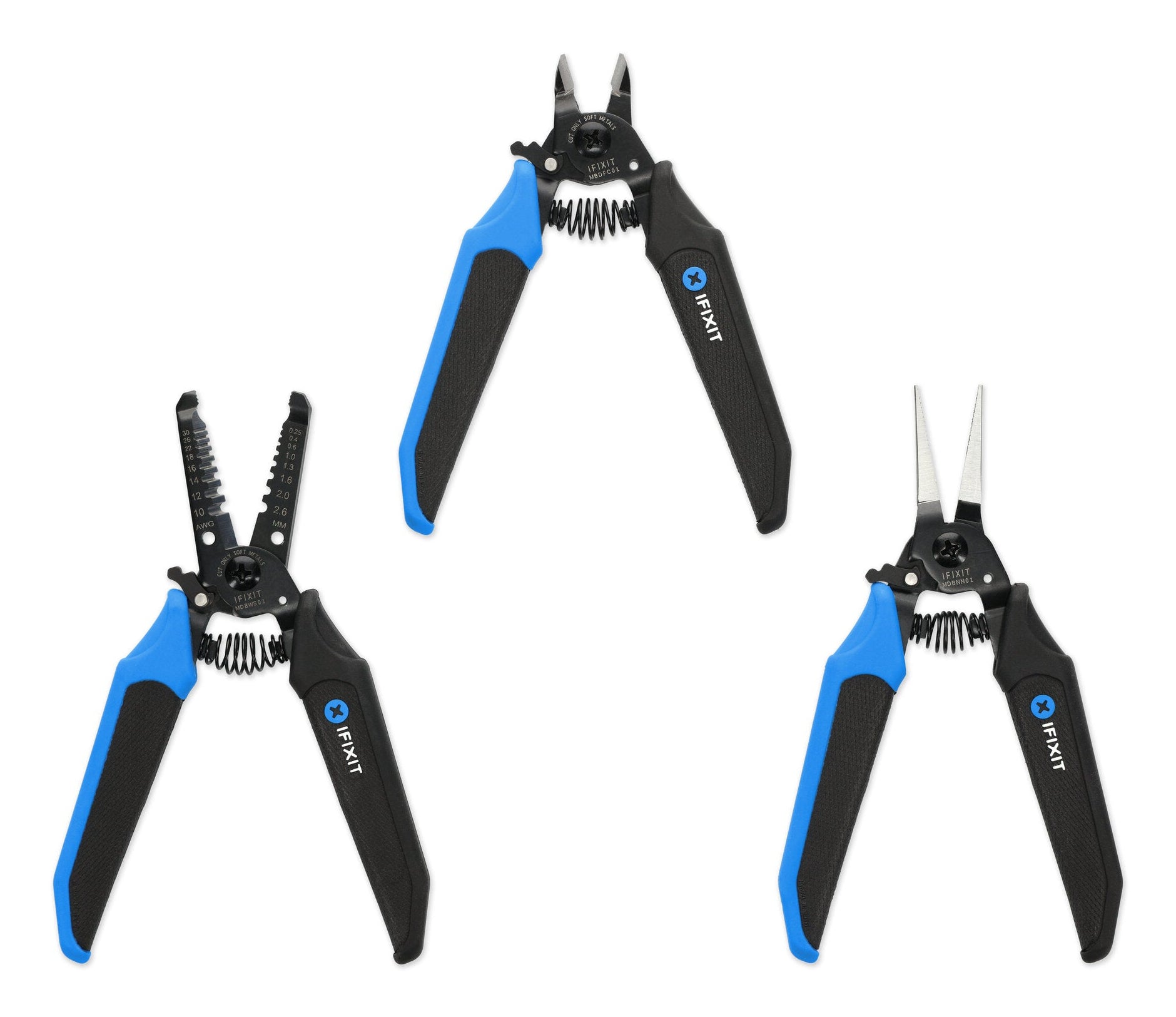 iFixit Zangensatz, 3-teilig, Elektronik & Feinmechanik, Etui – IF145-550
