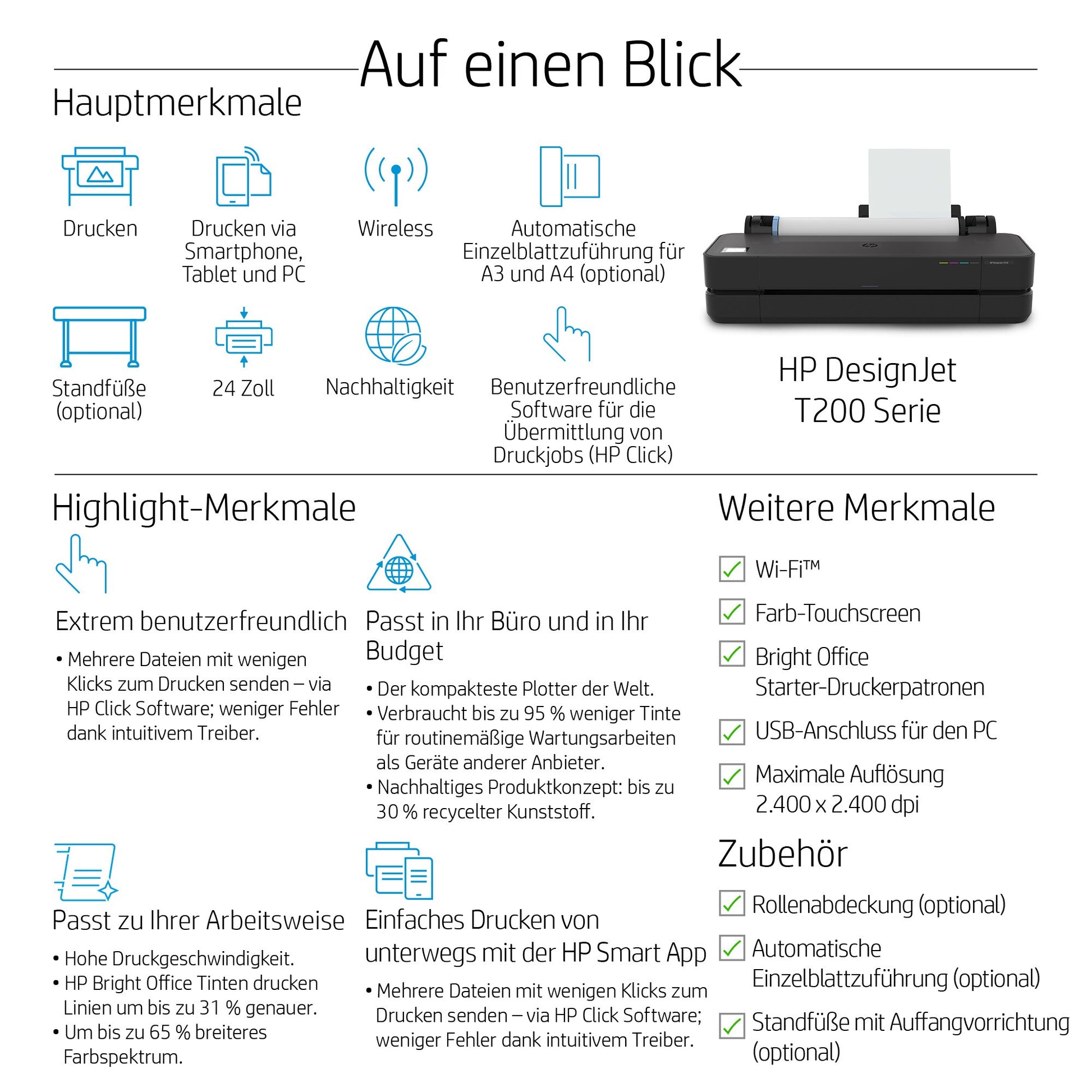 HP DesignJet Studio Steel – Grossformatdrucker 36", Farbe, LAN/WLAN/USB, 2400 × 1200 dpi