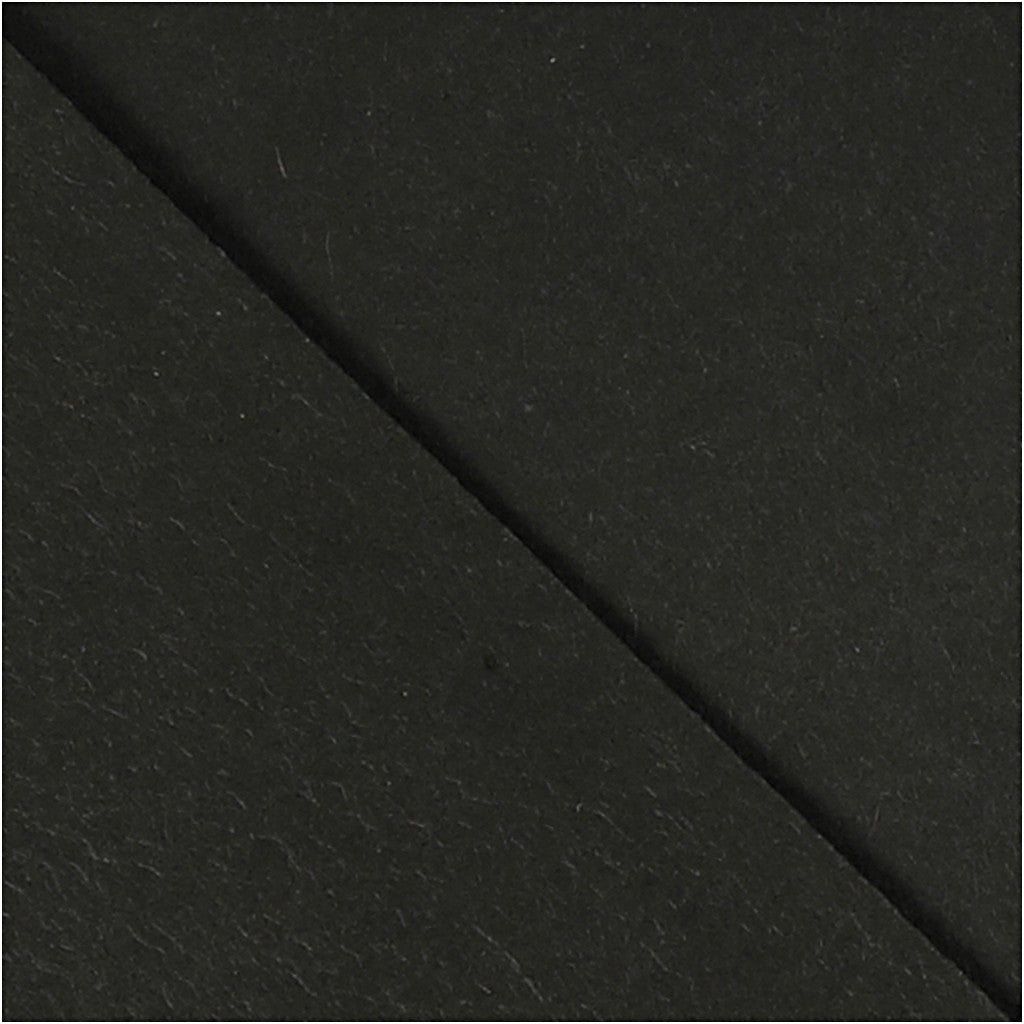 Creativ Company Couvert C6, ohne Fenster, schwarz, 110 g/m² – 10 Stk.