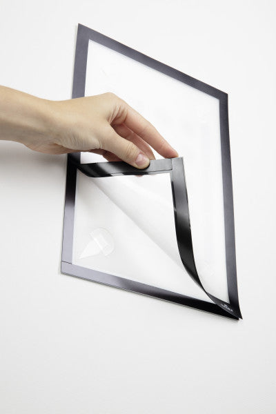 Durable DURAFRAME Wallpaper – Info-Rahmen – A3 – Schwarz – Hoch-/Querformat – Selbstklebend, Magnetisch