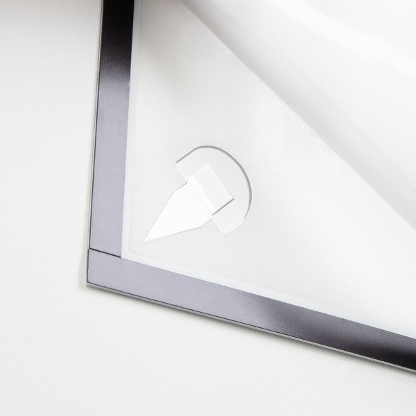 Durable Info-Rahmen – 210 × 297 mm, silber, selbstklebend, für A4