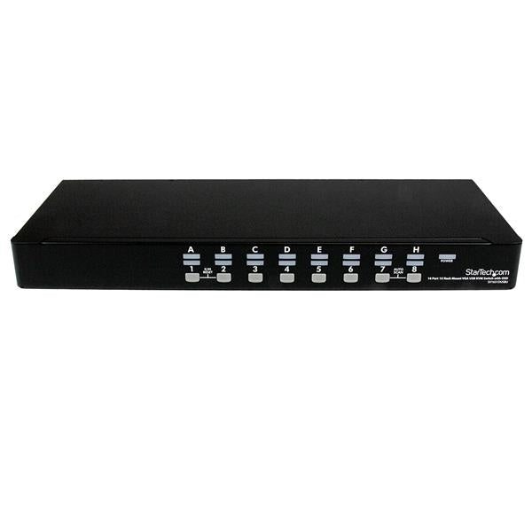StarTech.com 16-Port VGA KVM-Switch – 1920 × 1440, Rack 1U