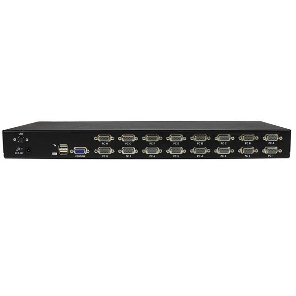 StarTech.com 16-Port VGA KVM-Switch – 1920 × 1440, Rack 1U