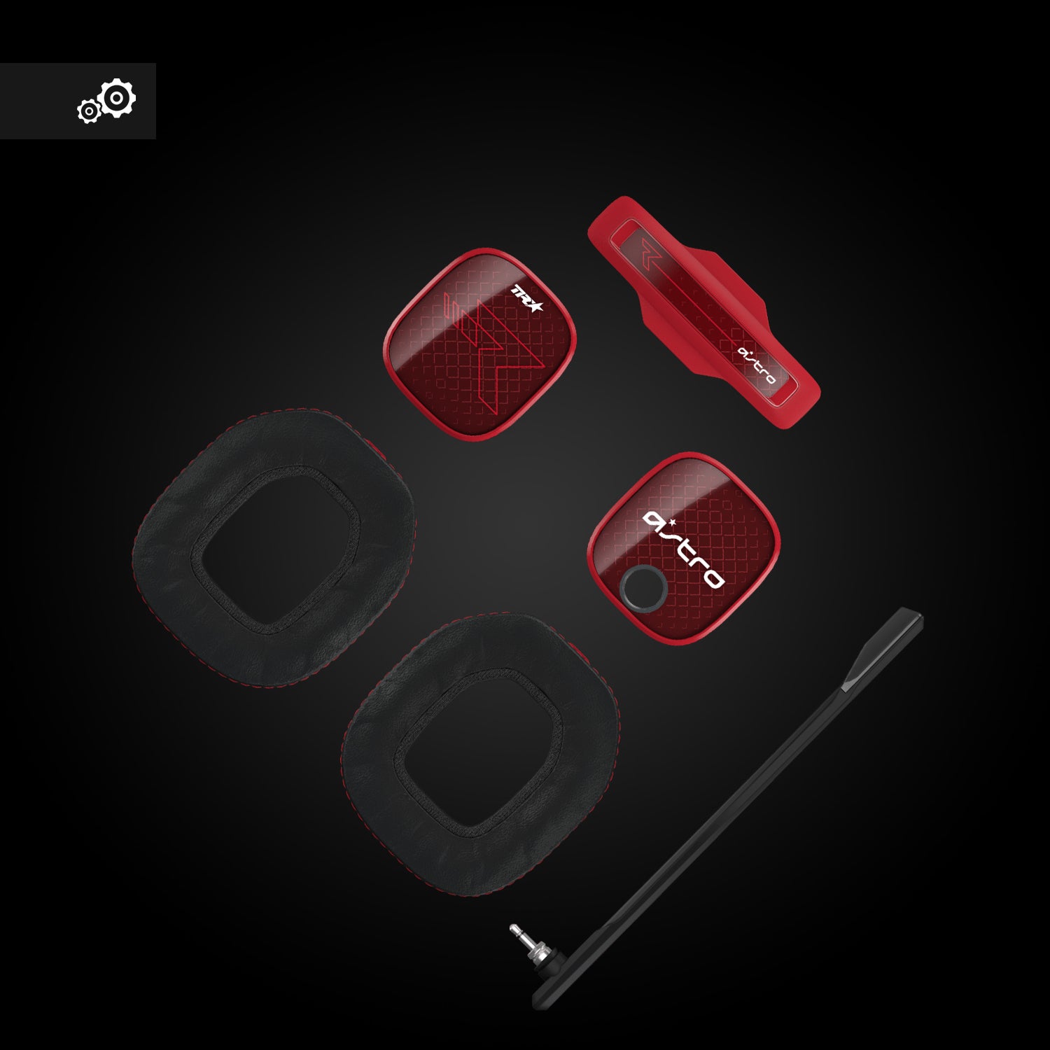 ASTRO Gaming A40 TR + MixAmp Pro TR Gaming-Headset – Over-Ear, Stereo, Kabelgebunden, für Xbox One, Schwarz/Rot/Silber