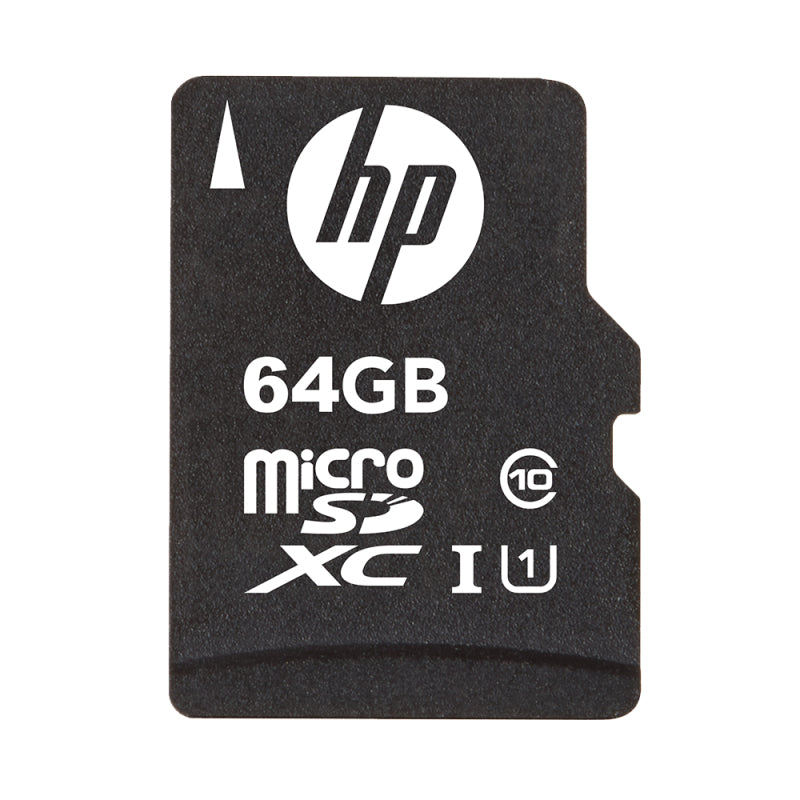 HP MicroSDXC-Karte – 64 GB, Klasse 10 UHS-I, Schwarz